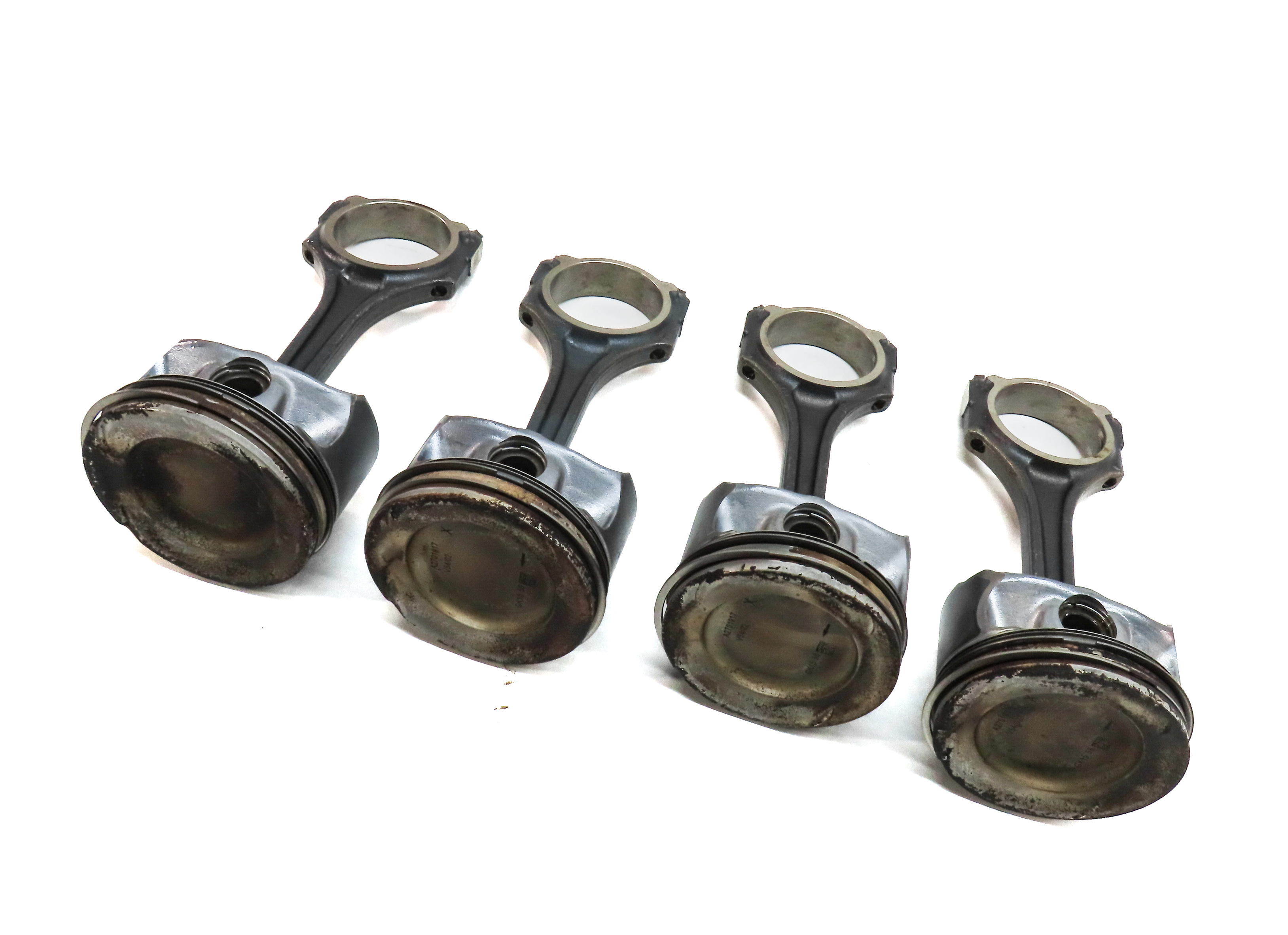 2014-2020 MERCEDES CLA250 (C117) 2.0L M270 TURBO ENGINE PISTON w/ ROD SET-4 — exact item pictured
